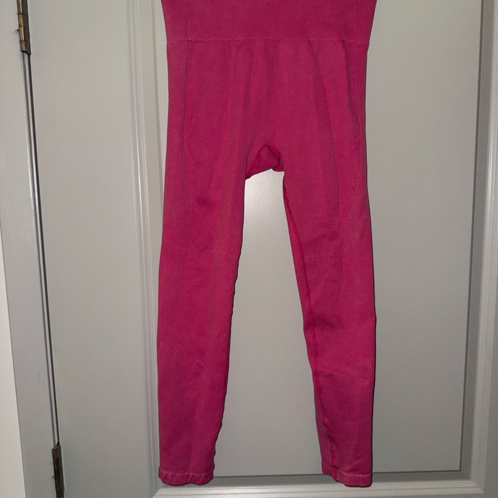 JoyLab Pink Leggings Vibrant Stretchy Full-Length